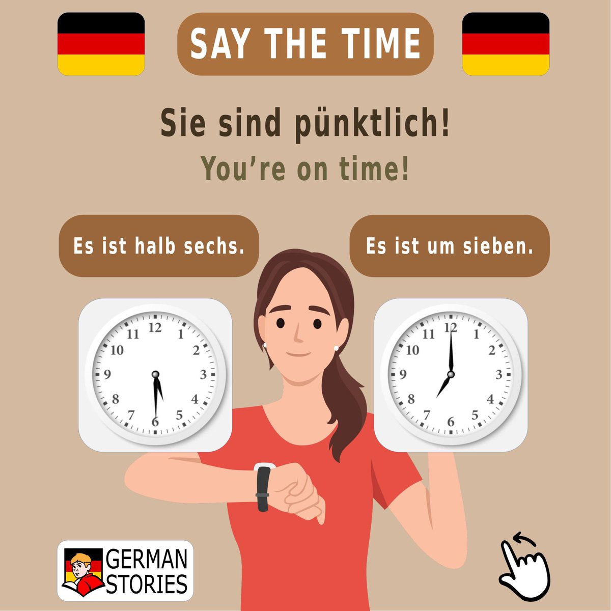 _germanstories's tweet photo. How to say the time in German?

Learn this and you’ll know more than everybody in West Germany ;-)

#germanstories #learngerman #deutschlernen #learninggerman #germanlanguage #german #deutsch #germangrammar #basicgermanwords #deutschkurs #deutschesprache #almanca https://t.co/33YyQ1K5NX