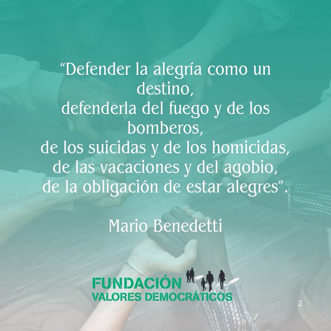 Defendamos la alegría, un valor a cuidar
<a href="/FundlaCaixa/">Fundación ”la Caixa”</a> <a href="/DipuSG/">Diputación de Segovia</a> <a href="/FVDemocraticos/">Fundación Valores Democráticos</a> #DerechosHumanos #LaAlegríaEsUnValorACuidar.