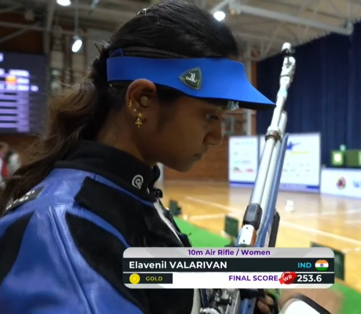 Congratulations to Elavenil Valarivan 🇮🇳 on her brilliant win, though to clarify, this is not a World Record — the current mark is 254.8 set by Wang Zifei of China.