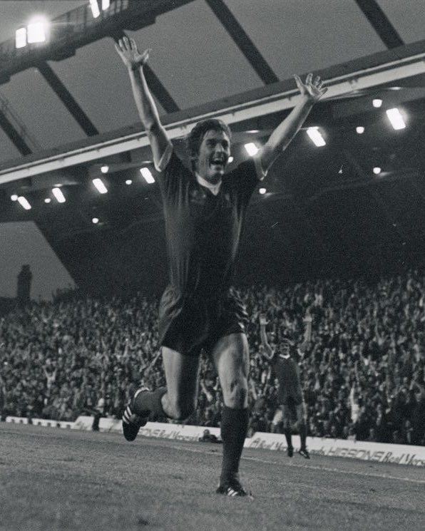 kennethdalglish's tweet image. 23rd August 1977. I was asked in HK what my favourite @LFC goal was. It’s hard to pick one. But one that was important, my first home game at Anfield, against Newcastle. Ray Kennedy put it on a plate for me at the Kop end. That was me up and running…not too fast, mind you!