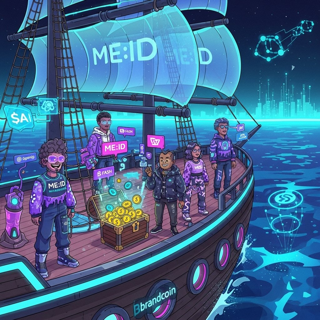 Kuriyama890's tweet photo. PyratzLabs ignited the engine, BNV stocked the treasure chest! π΄ββ οΈ We're setting sail with ME+AI, rocking that #PirateVibes & ME:ID drip across the metaverse. Charting new frontiers of digital ownership. ARGH to the future! π #Web3 #BNV #FASH https://t.co/PVNArD62W6