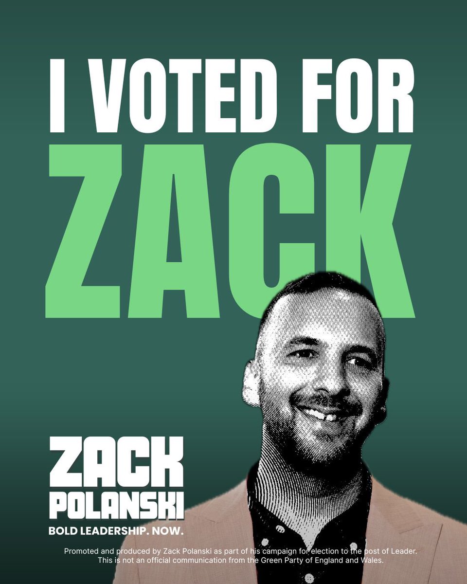 Nate Higgins (@natehiggins) on Twitter photo Couldnβt be more convinced that this is the team <a href="/TheGreenParty/">The Green Party</a> needs to take us to the next level.
Iβve voted <a href="/AniST/">Cllr Ani Townsend</a> + <a href="/rachelmillward/">Rachel Millward</a> for Deputy Leader, and <a href="/ZackPolanski/">Zack Polanski</a> for Leader. Vote by 31st Aug!
United. Progressive. Listening. Most importantly, theyβll get it done! ππ₯ Couldnβt be more convinced that this is the team <a href="/TheGreenParty/">The Green Party</a> needs to take us to the next level.
Iβve voted <a href="/AniST/">Cllr Ani Townsend</a> + <a href="/rachelmillward/">Rachel Millward</a> for Deputy Leader, and <a href="/ZackPolanski/">Zack Polanski</a> for Leader. Vote by 31st Aug!
United. Progressive. Listening. Most importantly, theyβll get it done! ππ₯