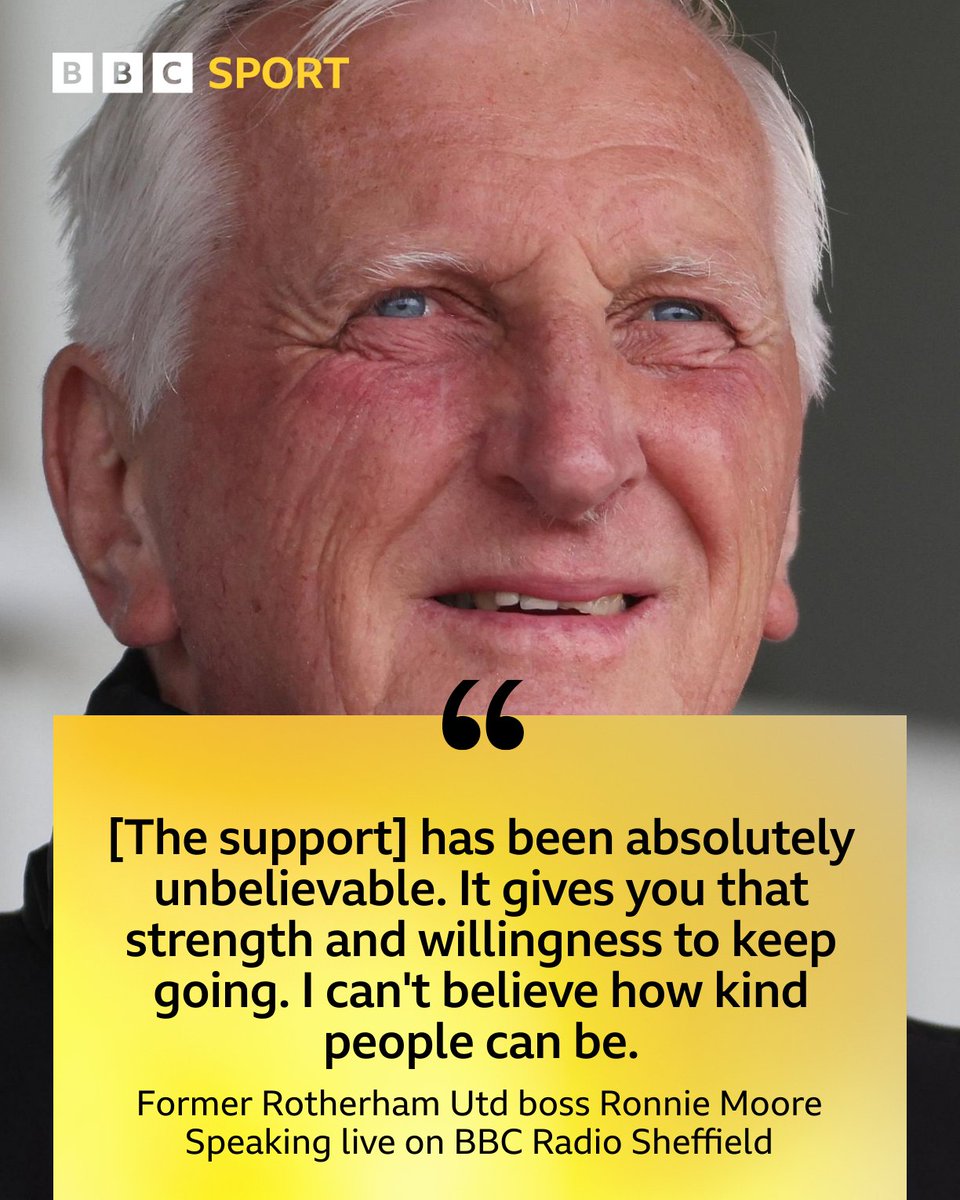 👑 Rotherham United legend Ronnie Moore is back with us on Football Heaven for the first time this season.

He's thanked all those who have wished him well following his diagnosis of myeloma.

#RUFC | <a href="/BBCSheffield/">BBC Sheffield</a>