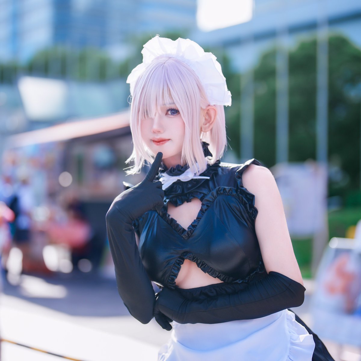 Fate/Grand Order  
マシュ キリエライト    

どっちらのメイドさんがタイプですか？

💜マシュ : りかな (<a href="/LSY_0929_/">りかな:리카나 C106(両日)</a>)
📷 : 린さん (<a href="/ryn_photo/">📷린🐶</a>)
 
#C106コスプレ #C106_cos 
#コスプレ #FGO