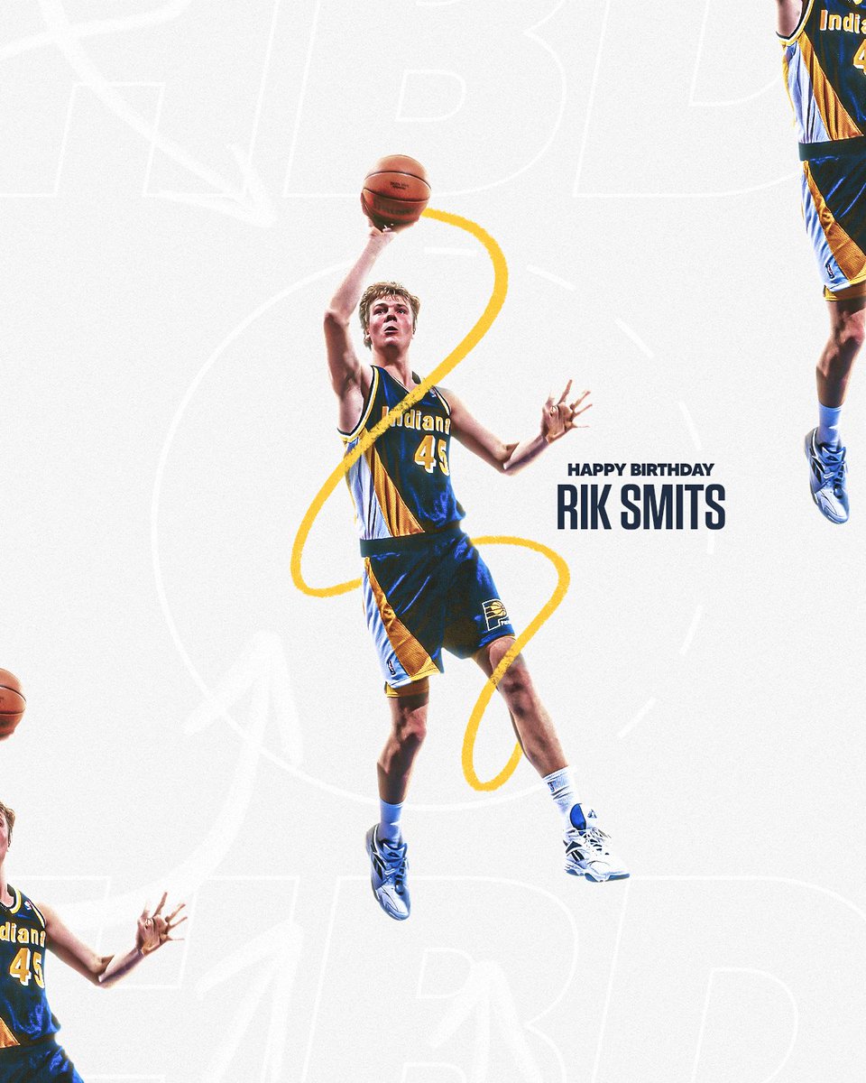 wishing a very happy birthday to a legend in the Blue &amp; Gold, Rik Smits 🎉