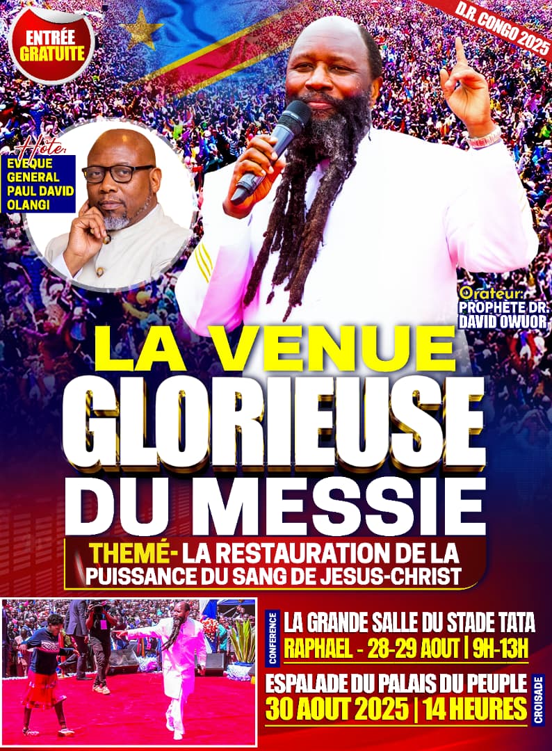 TRÈS BIENTÔT LE SEIGNEUR VA PERMETTRE A SERVITEURS DE VENIR ORIENTÉ LA RDCONGO SUR LE DROIT CHEMIN  #TheComingRedeemer