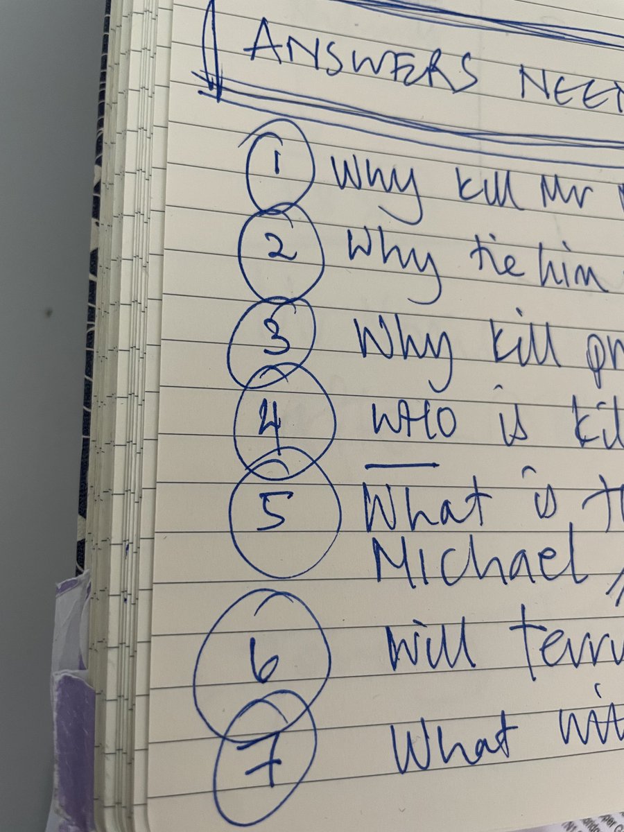 After reading my MS yesterday I’m left with 8 questions to the random events occurring in the book. My subconscious is busy tying up loose ends, making connections &amp; links so in the end it’ll look like I planned the whole thing rather than not at all!. #pantster