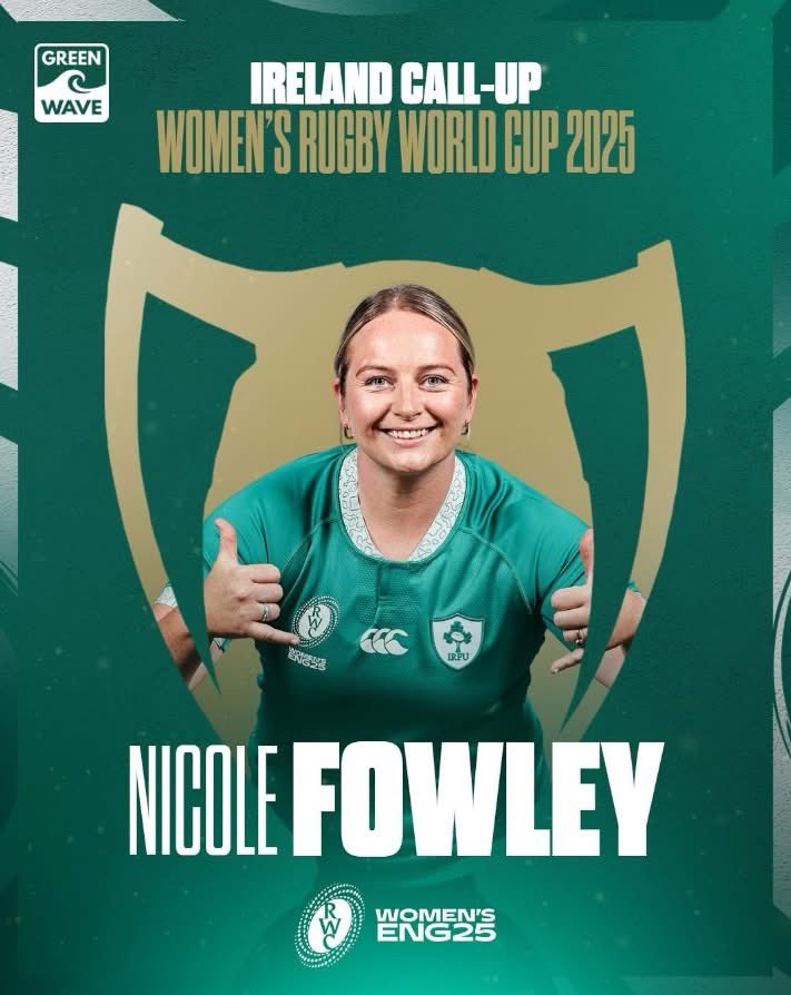 Cllr Thomas Walsh (@walshthomasf) on Twitter photo Best of luck to Sligo’s own <a href="/NicoleFowley/">Nicole Fowley</a> and the Irish Women’s Rugby Team as they take on
Japan on the opening game of the World Cup on Sunday.
Watch Ireland v Japan in the Rugby World Cup on Sunday from 11.30am on RTÉ2 and RTÉ Player.
#nicolefowley #womensrugbyworldcup2025 Best of luck to Sligo’s own <a href="/NicoleFowley/">Nicole Fowley</a> and the Irish Women’s Rugby Team as they take on
Japan on the opening game of the World Cup on Sunday.
Watch Ireland v Japan in the Rugby World Cup on Sunday from 11.30am on RTÉ2 and RTÉ Player.
#nicolefowley #womensrugbyworldcup2025
