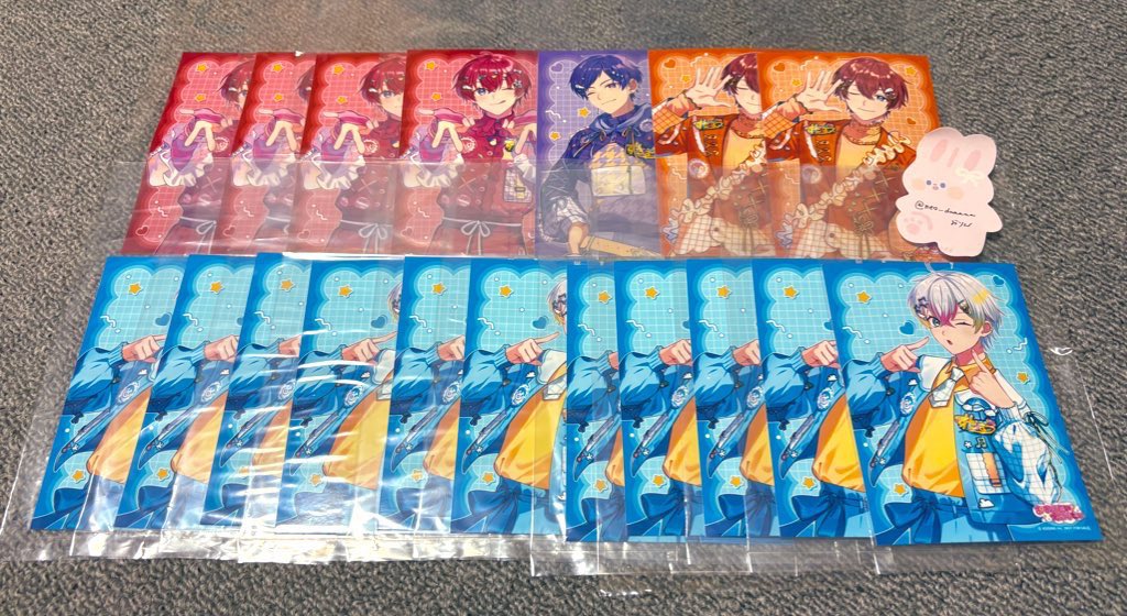 譲）❤️🩵🧡💜
求）💚
オフラインイベントでの交換希望24.31
or郵送
検索からでもお気軽にお声がけください
ALT必読です
 #すたぽらグッズ交換