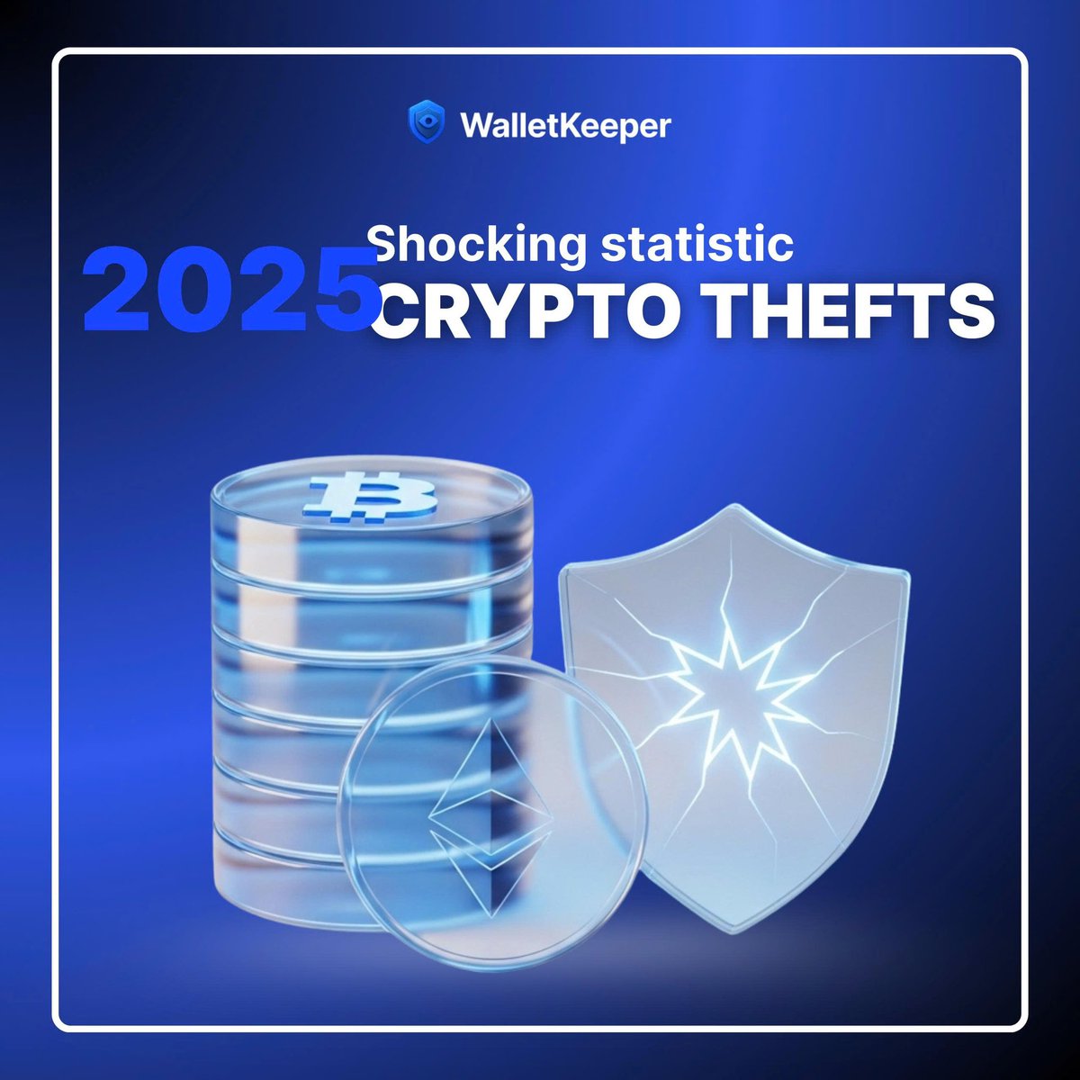WalletKeeper_AI's tweet photo. 📊 $1.5 billion ByBit hack: 69% of all 2025 crypto thefts

🔥 The $1.5 billion #ByBit heist isn't just a headline—it’s the largest crypto theft in history, and it accounts for a shocking 69% of all funds stolen from services in the first half of 2025.

Hackers are getting smarter, faster, and more sophisticated.
While you're HODLing, they're plotting.
Traditional security? Always one step behind.
The attacks that worked yesterday are already being used today.

What's different in 2025:
- Nation-state level attacks
- AI-powered social engineering
- Zero-day exploits at scale
Your wallet isn't just holding crypto. It's holding a target.
The question isn't IF you'll be targeted – it's WHEN.

🛡️ That's exactly why we're building WalletKeeper – AI that thinks like an attacker to protect like a guardian.
What crypto security topic keeps you up at night? Drop it below 👇
#CryptoSecurity #cryptotheft #WalletKeeper #CryptoHacks #StaySafe