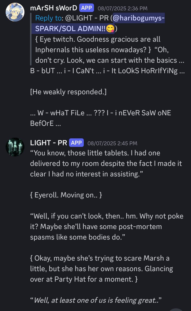 mArSH_sWorD's tweet image. { AFTER CHAPTER 2 BDA INT W/ @L0ST_IN_ETH3R }

{ GYUTANA&apos;S ROOM }