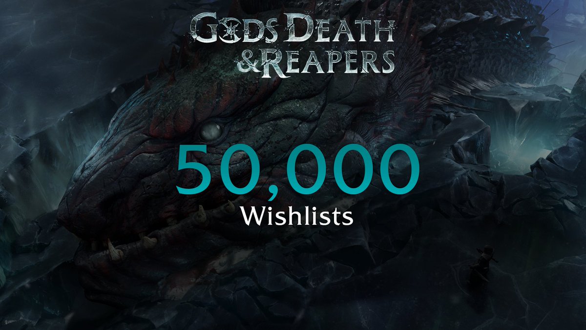 50,000 wishlists! 🫶

Huge thanks to our amazing community for the incredible support. We’re proud of the excitement around Gods, Death &amp; Reapers and can’t wait to share more from the journey through the afterlife. ⚔️