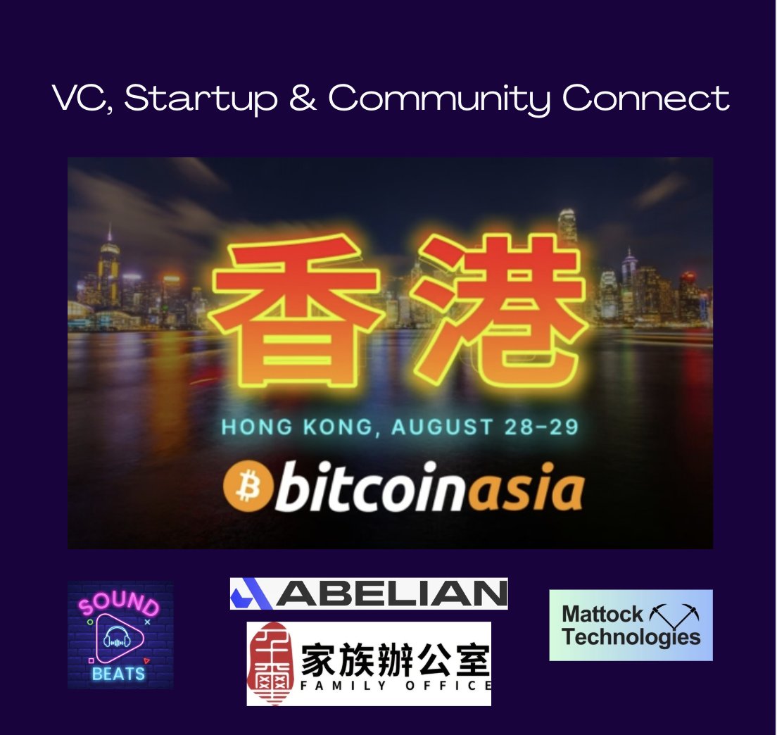 Soundbeats (@soundbeats_) on Twitter photo We’re excited to invite you to a special side event of BTC Asia: VC, Startup & Community Connect on August 29th (Fri) @ BEATS Lounge, HK's 1st Crypto themed cocktail lounge. <a href="/TheBitcoinConf/">The Bitcoin Conference</a> <a href="/crypto_mattock/">Ngo Man Desmond Li</a> <a href="/taralgrg/">taralgrg</a>
Join us for a relaxed evening of networking, engaging We’re excited to invite you to a special side event of BTC Asia: VC, Startup & Community Connect on August 29th (Fri) @ BEATS Lounge, HK's 1st Crypto themed cocktail lounge. <a href="/TheBitcoinConf/">The Bitcoin Conference</a> <a href="/crypto_mattock/">Ngo Man Desmond Li</a> <a href="/taralgrg/">taralgrg</a>
Join us for a relaxed evening of networking, engaging
