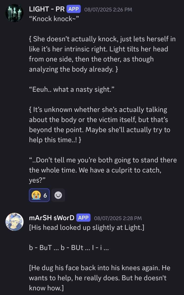 mArSH_sWorD's tweet image. { AFTER CHAPTER 2 BDA INT W/ @L0ST_IN_ETH3R }

{ GYUTANA&apos;S ROOM }