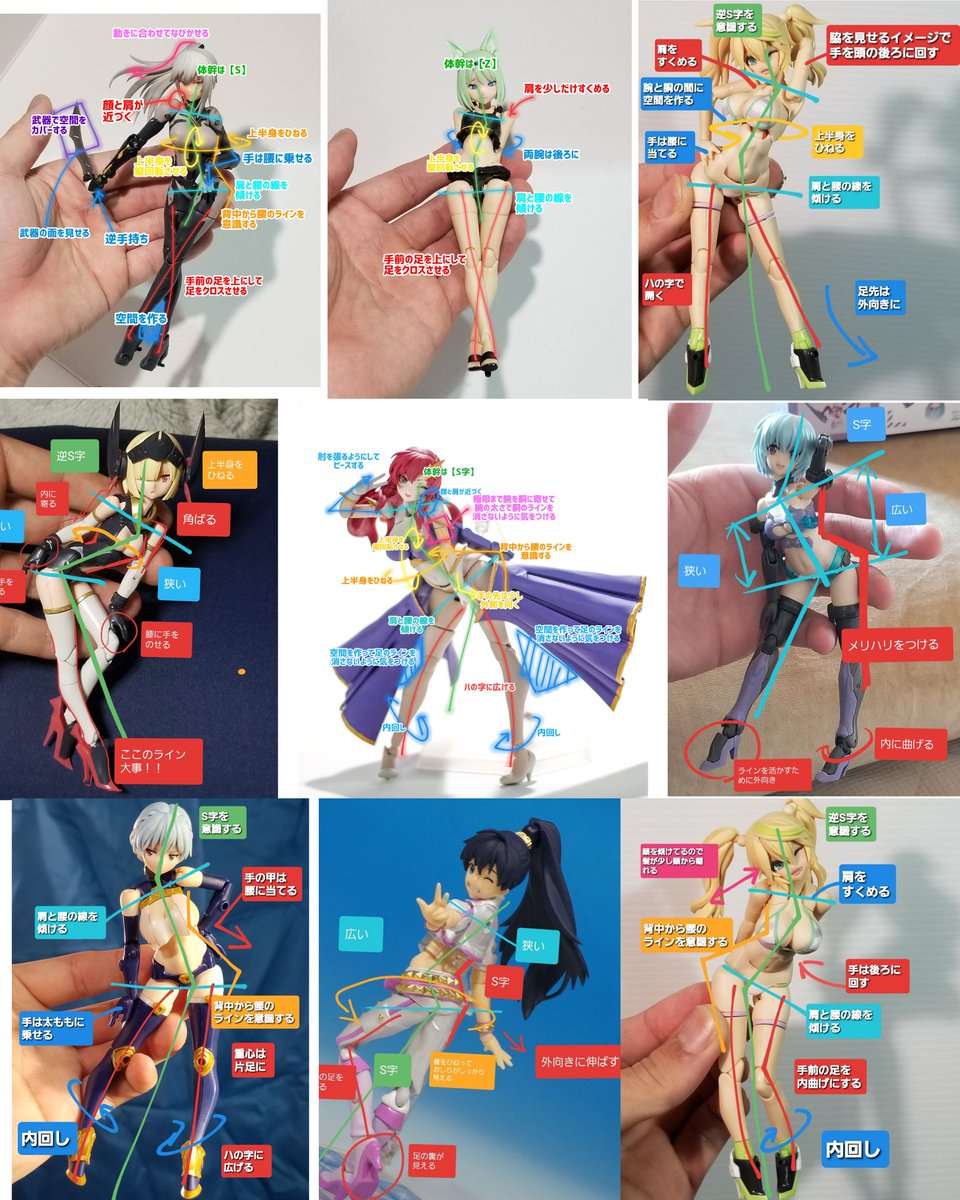 再掲 女の子の立ち姿です。

#とりポージング