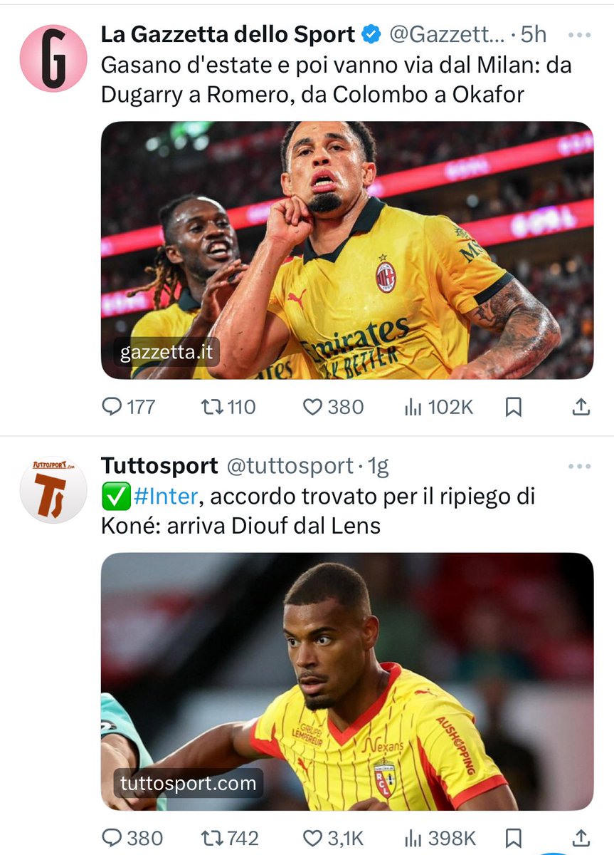 ProntoQuito's tweet photo. L’assolutamente non faziosa e non asservita stampa sportiva italiana https://t.co/pPCQXlLdT2