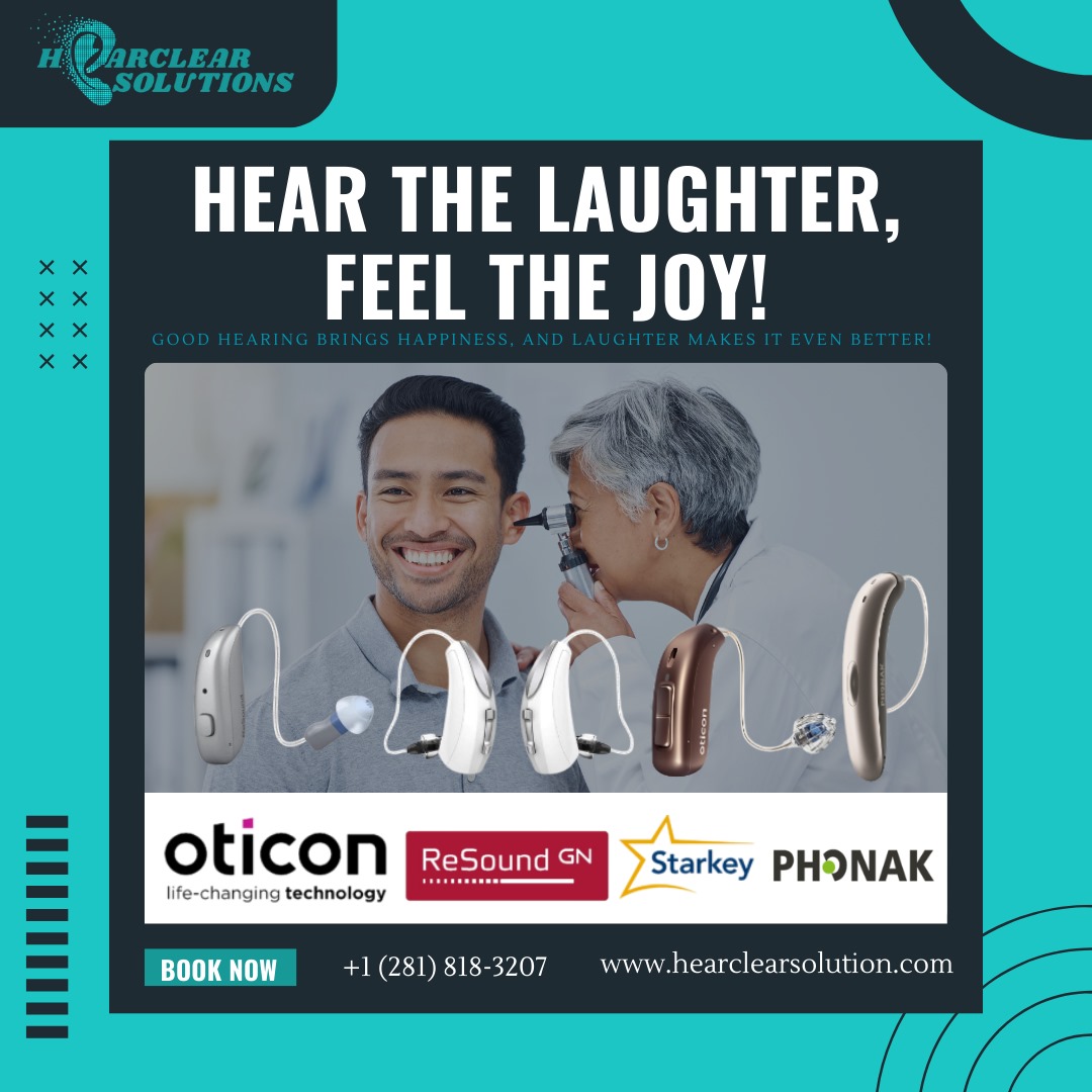 Hear the Laughter. Feel the Joy. Hearclear Solutions – Where Life Sounds Better.
Discover advanced hearing solutions from Oticon | ReSound | Starkey | Phonak.
📞 +1 (281) 818-3207
🌐 hearclearsolution.com
#BetterHearing #JoyOfSound #HearclearSolutions