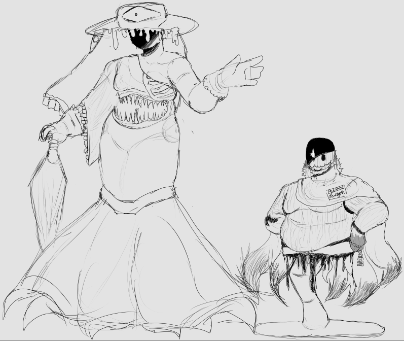 NoOneWho1's tweet photo. my oc &amp; glevil designs, both of them are femmine , while my oc is she/it/they glevil is any (cannon btw)
.
(yes this is a oc x cannon)

#glevil #Ocxcanon #Regretevator #Regretevatorart #Regretevatoroc https://t.co/HLQ7kIkroR