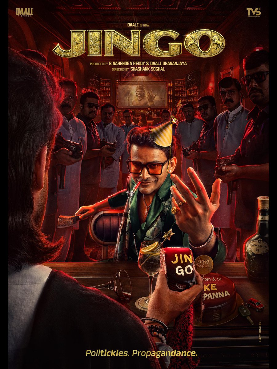 A Sharadhaa (@sharadasrinidhi) on Twitter photo The #Jingo strikes again! ⚡️
A new look, sharper than your neighbour’s political opinions.
Produced by @DaaliPictures & @TrishulVisionaryStudios
Directed by <a href="/ShashankSoghal/">Shashank Soghal</a>
On #Daali’s Birthday —
Of the #Jingo, By the #Jingo, For the #Jingo! 🦌🎤
#DaaliBirthday #NaraNaraJingo The #Jingo strikes again! ⚡️
A new look, sharper than your neighbour’s political opinions.
Produced by @DaaliPictures & @TrishulVisionaryStudios
Directed by <a href="/ShashankSoghal/">Shashank Soghal</a>
On #Daali’s Birthday —
Of the #Jingo, By the #Jingo, For the #Jingo! 🦌🎤
#DaaliBirthday #NaraNaraJingo