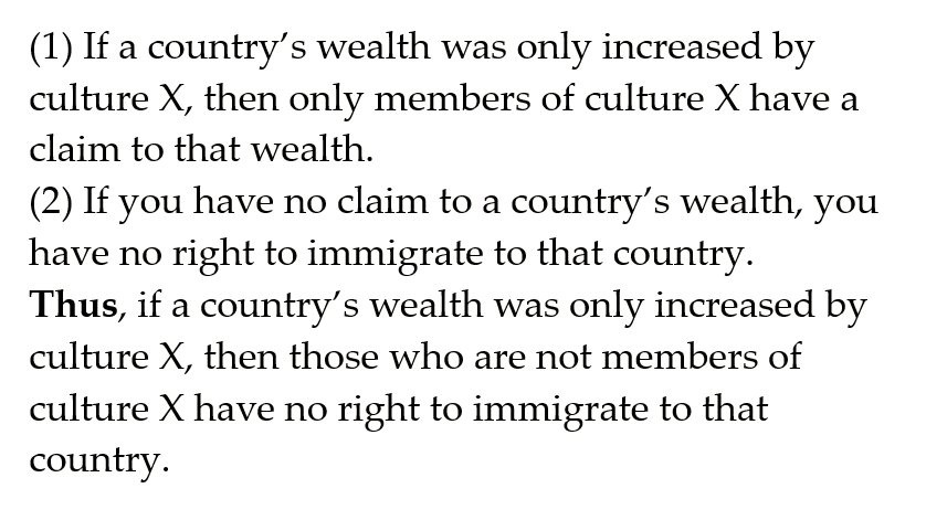 WeeklyArgument's tweet image. Anti-Immigration Argument from Increased Wealth