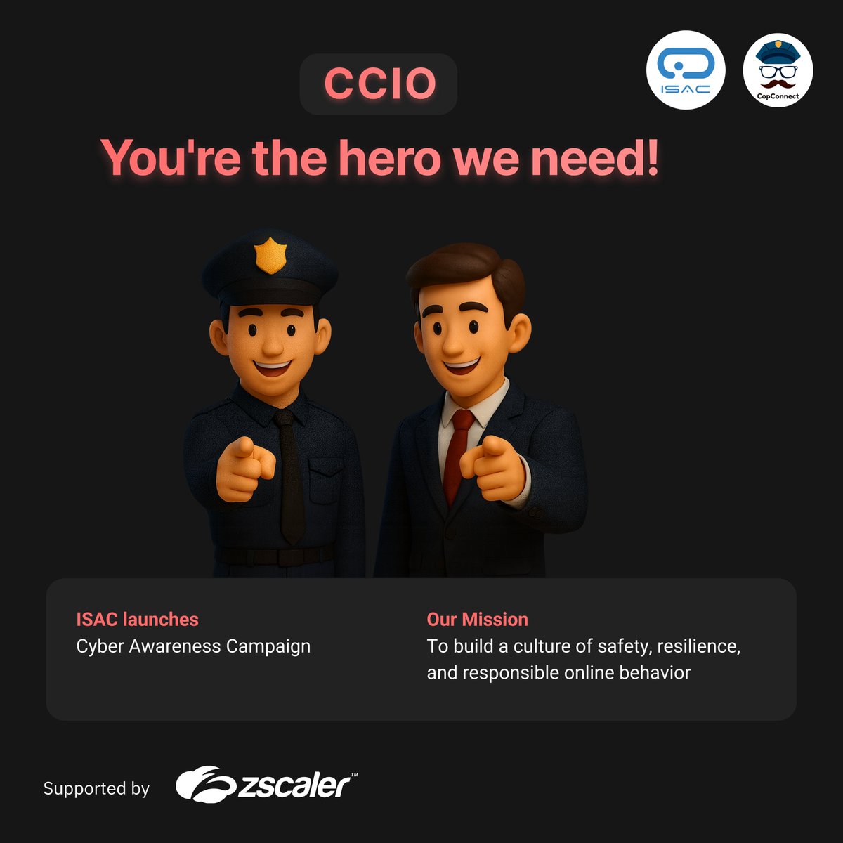 Every 10 seconds, someone in India falls victim to cybercrime. Behind every number is a real life, a real family, a real story.

That’s why ISAC Foundation created CopConnect — a movement built on empathy, trust, and action. From trained first responders and cyber psychologists