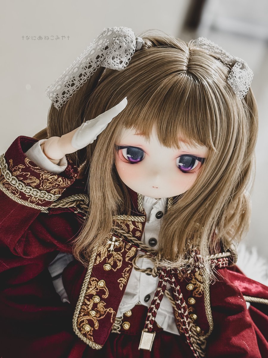 お帽子セットのハンドは、他のおててと比べて少し大きめで迫力のある作り👀
ツノとか着けても似合いそう😈

#御伽重娘