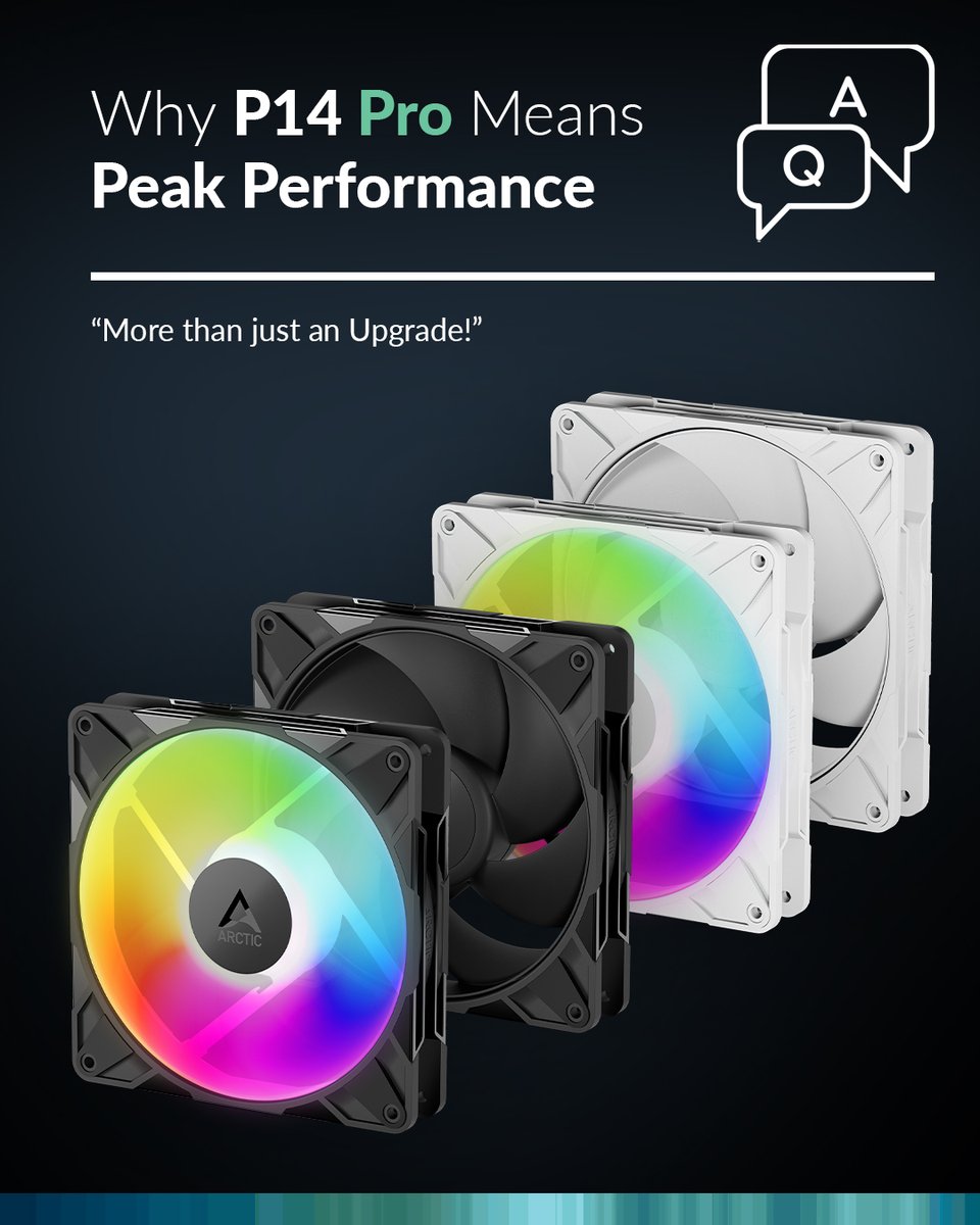 ARCTIChannel's tweet photo. Built Bigger. Built Better. 💪🌀

High performance needs more than just size. The P14 Pro combines robust construction, refined mechanics, and and high static pressure - for strong, stable, and efficient cooling in every scenario. 💨🛠️

#ARCTIC #engineeredwithpassion #ARCTICool https://t.co/joU7brPFGG