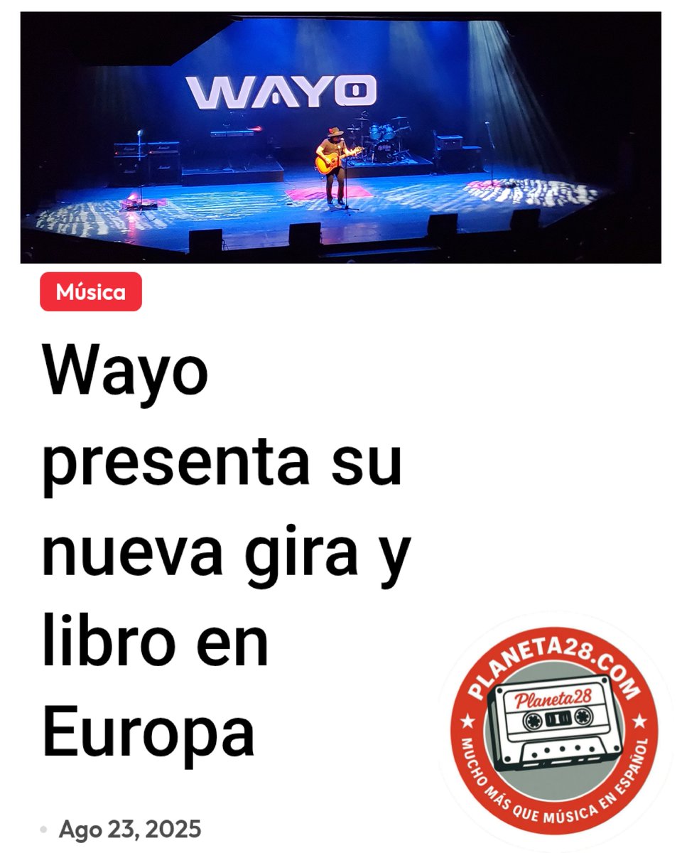 Desde Madrid 🇪🇦:
planeta28.com/wayo-presenta-…
Gracias a: <a href="/musichunters_es/">MusicHunters</a> 
La música une 🫀