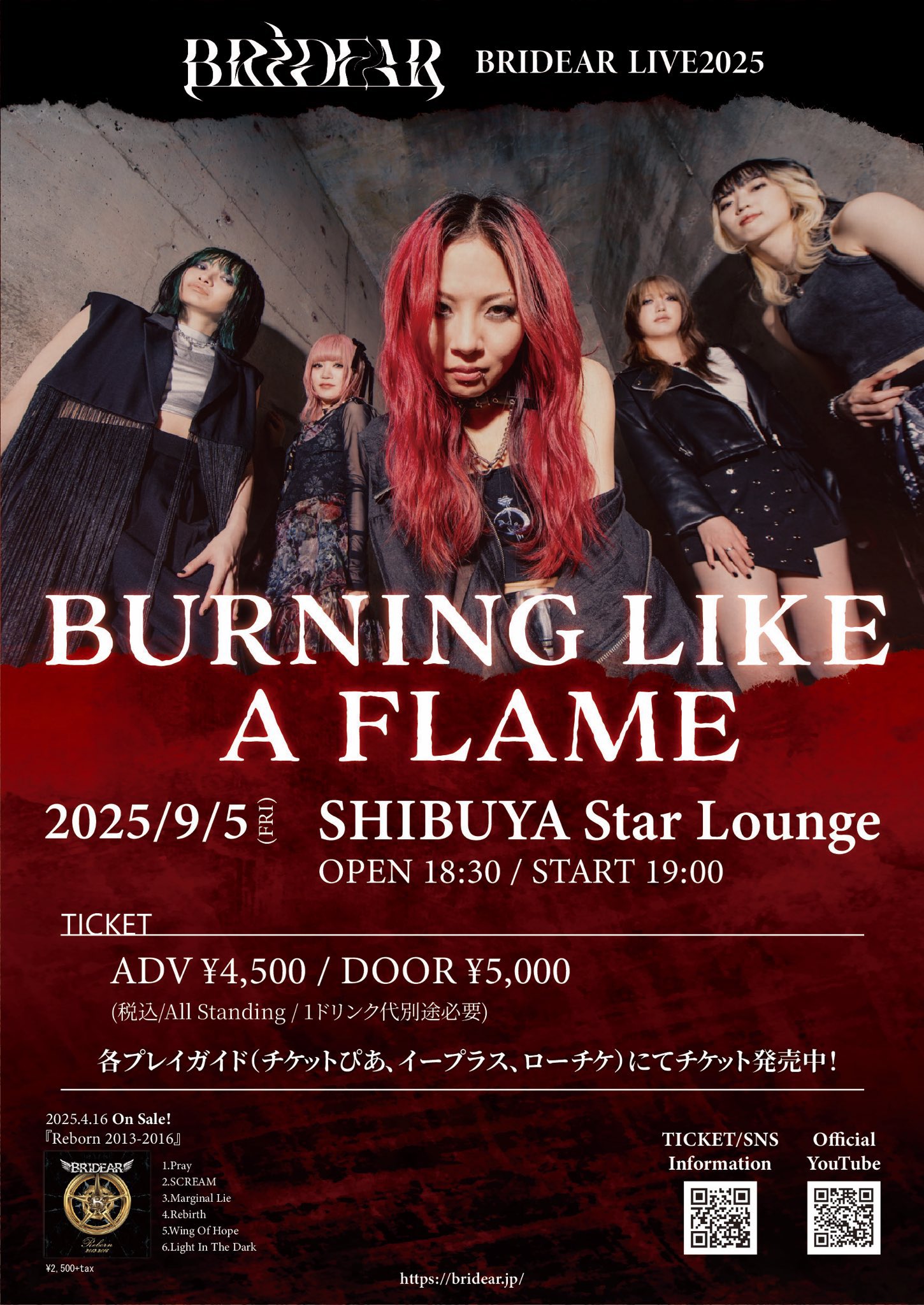 ミュージック BRIDEAR LIVE TOUR 2018 MARCASITE BRIDEAR/LIVE TOUR 2018 MARCASITE