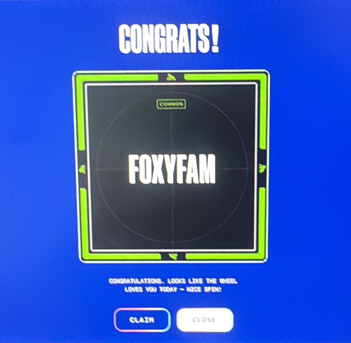 Thanks <a href="/ApeChainHUB/">ApeChainHUB</a> got my second win now a <a href="/foxyfam_/">FoxyFam 🦊</a>