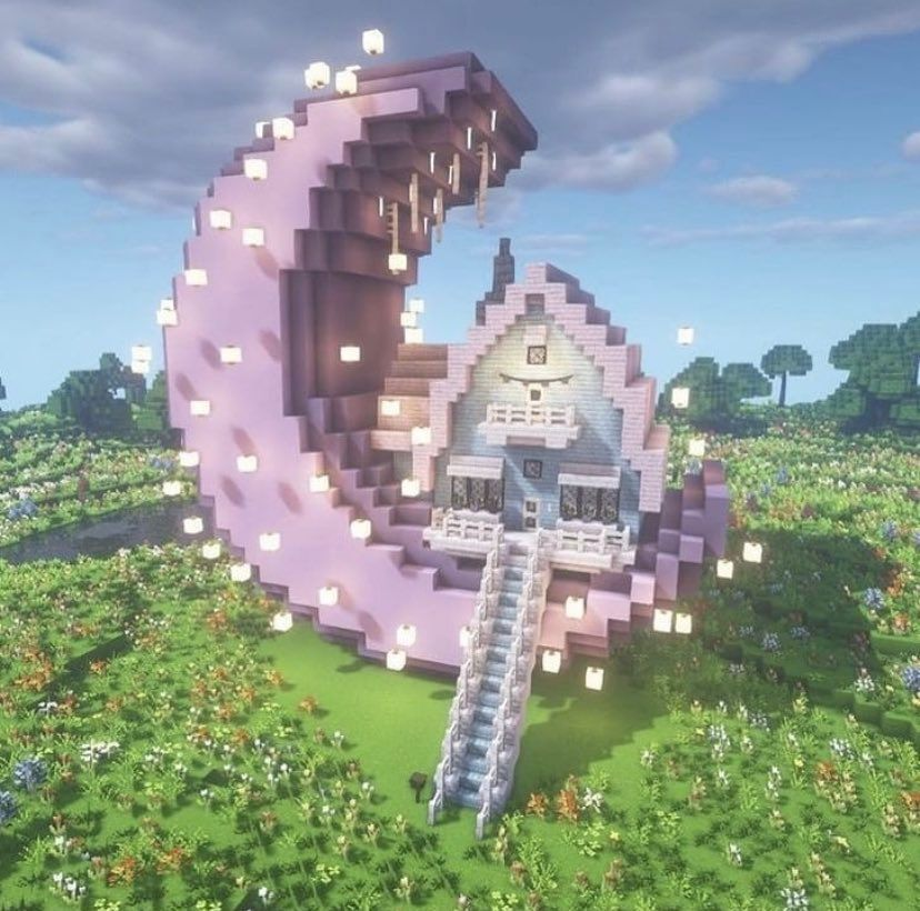 heart_jpg's tweet photo. moon house minecraft build https://t.co/FmlYkNjqDP