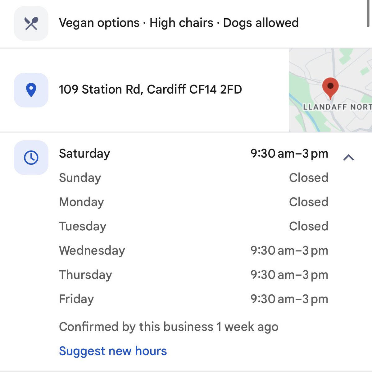 Tytatwscardiff's tweet image. Updated opening hours.