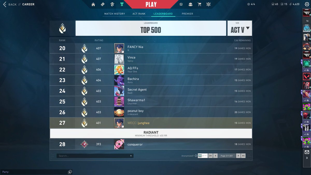 APAC RADIANT #27 with <a href="/Kai_Ubi/">Kai_Ubi</a> #VALORANT募集 #VALORANTフレンド募集 #VALORANT自己紹介カード