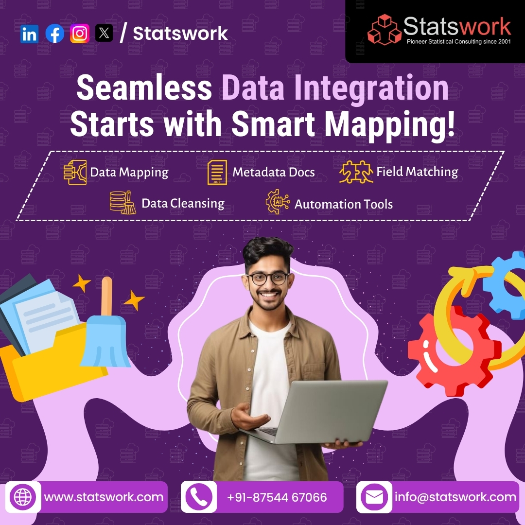 Statswork's tweet image. Seamless Data Integration starts with Smart Mapping! From Data Mapping to Automation Tools, ensure accuracy &amp;amp; efficiency. Explore: statswork.com/dictionary-map…
#DataIntegration #SmartMapping #DataScience #BigData #Automation