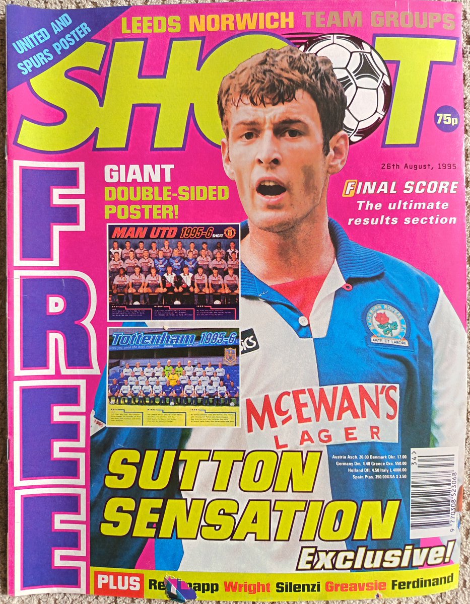 The Premiership Years (@premiershipyrs) on Twitter photo This is the cover of Shoot magazine from #OnThisDay in 1995, exactly thirty years ago.
Back when <a href="/chris_sutton73/">Chris Sutton</a> was one of the most feared frontmen in the Premiership. #OTD This is the cover of Shoot magazine from #OnThisDay in 1995, exactly thirty years ago.
Back when <a href="/chris_sutton73/">Chris Sutton</a> was one of the most feared frontmen in the Premiership. #OTD