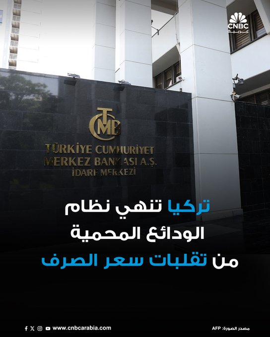 تركيا تطوي رسميًا صفحة "الودائع المحمية من تقلبات سعر الصرف". رغم أن النظام ساعد مؤقتًا في كبح الضغوط على الليرة التركية، إلا تكلفته وصلت إلى 60 مليار دولار. سجلت الودائع المشمولة بهذا النظام تراجعاً من ذروة 140 مليار دولار إلى نحو 11 مليار دولار فقط بنهاية يوليو 