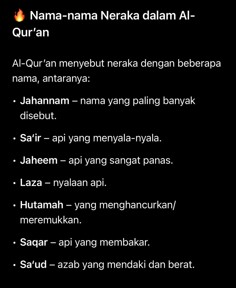 miadelaila's tweet photo. Kita semua pernah melakukan kesilapan. 
Tapi sampai bila kita terus buat silap?

-Sampai bila kita tak jaga solat? 
Solat akhir waktu. 
Solat tak khusyuk,terburu-buru.
Solat yang akhirnya seperti kain buruk yang dilempar Allah semula ke bumi?
Tidak diterima Allah, tidak memberi kita ketenangan

-Sampai bila kita tak tutup aurat? 
Bentuk dada dan punggung kelihatan dengan jelas. 
Memakai tudung , tapi pakai baju dan seluar ketat menampakkan bentuk tubuh?
Sebagai ayah dan ibu pula seolah-olah buta dan terus membiarkan anak ingkar dengan arahan Tuhan.

-Sampai bila kita tak jalankan tanggungjawab kita sebaik-baiknya?
Ibu ayah, pasangan dan anak-anak kita , adakah mereka selalu menjadi keutamaan kita?

-Kita hamba Dunia ini atau hamba Allah?
Kita hamba Kerja dan Duit atau hamba Allah?
Adalah kita hamba nafsu atau keinginan yang tak berkesudahan? 

-Moga kita semua sempat memperbaiki diri.
Bertaubat. Bertaubat dan bertaubat setiap kali melakukan kesilapan. 
Jangan pernah rasa Jahat. 
Keampunan Allah lebih besar daripada KemurkaanNya. 

-Ya Allah jadikanlah kami hambaMu yang 
Beriman dan Bertaqwa..
Yang suka beramal soleh tanpa jemu.
Seolah-olah kami akan terus bertemu denganMu, Yang Maha Pemurah lagi Maha Penyayang…

[Ghafir:2-3]

تَنزِيلُ الْكِتَابِ مِنَ اللَّهِ الْعَزِيزِ الْعَلِيمِ
غَافِرِ الذَّنبِ وَقَابِلِ التَّوْبِ شَدِيدِ الْعِقَابِ ذِي الطَّوْلِ لَا إِلَٰهَ إِلَّا هُوَ إِلَيْهِ الْمَصِيرُ

Turunnya Al-Quran ini dari Allah Yang Maha Kuasa, lagi Maha Mengetahui;
Yang Mengampunkan dosa, dan Yang Menerima taubat; Yang Berat azabNya; Yang Melimpah-limpah kurniaNya; tiada Tuhan melainkan Dia; kepadaNyalah tempat kembali.

#Quran #selfreminder #taubat #islamicreminder