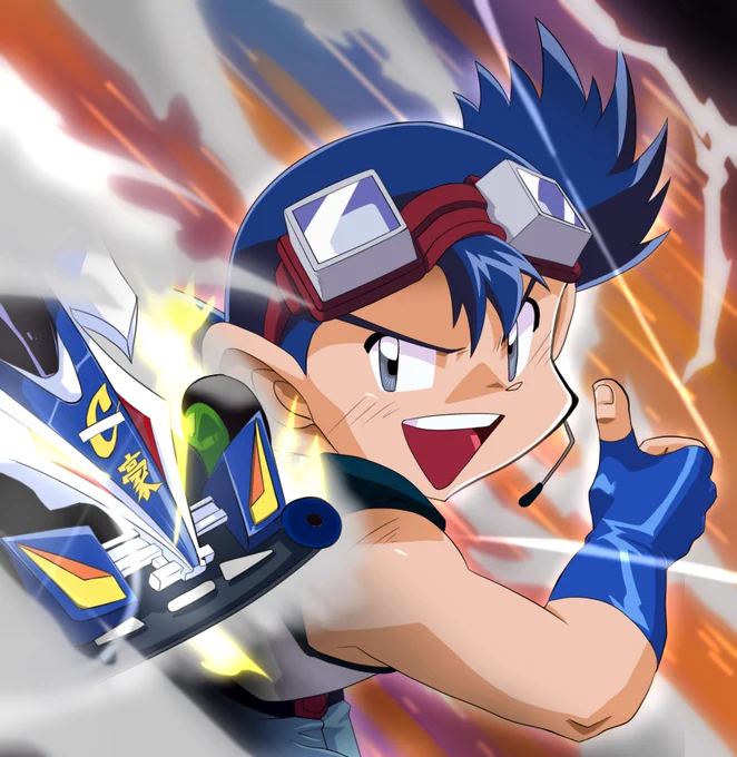 爆走兄弟のファンアート、ほぼ星馬豪とマグナムしか描いてない