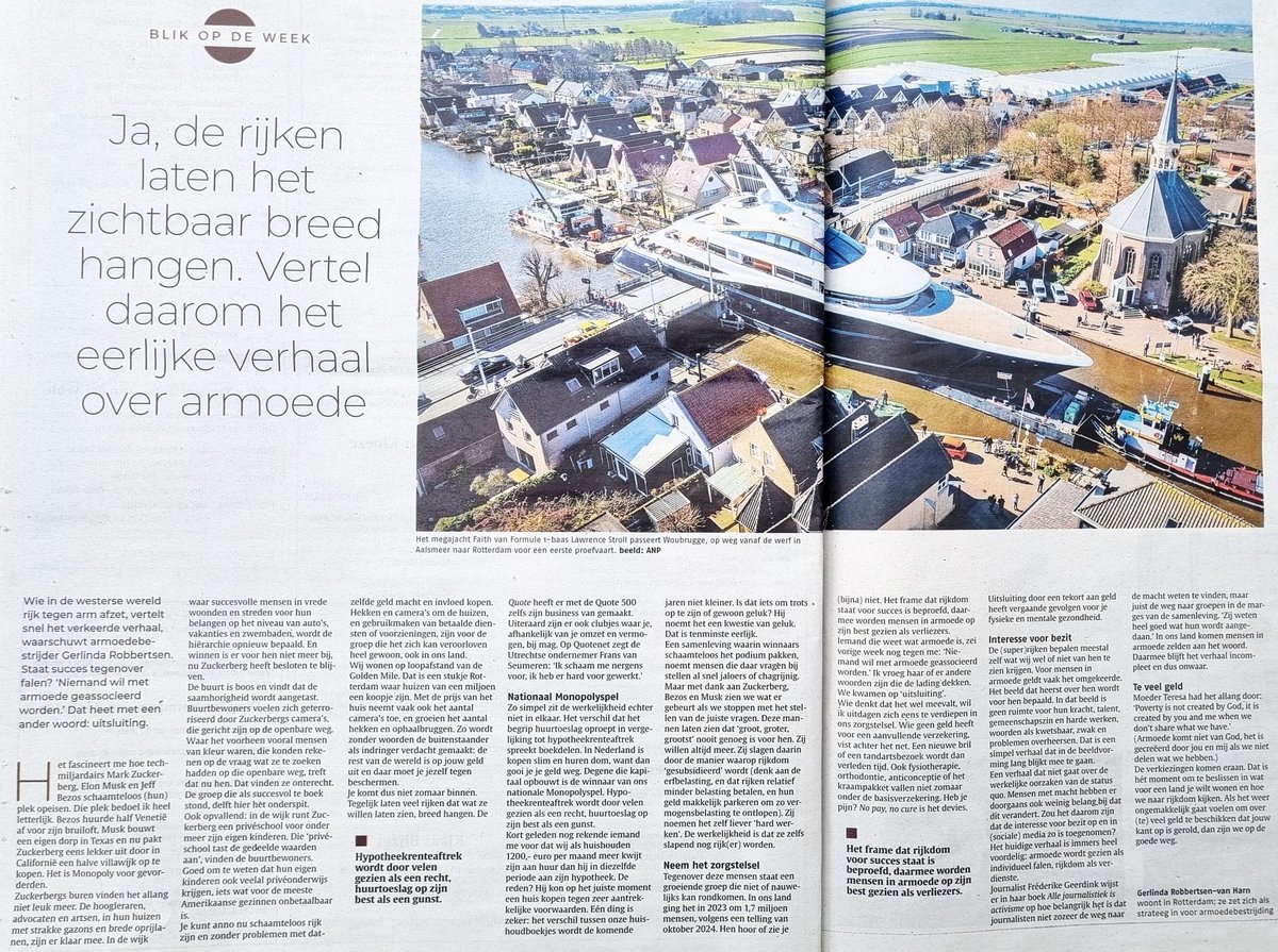 "Poverty is not made by God, it is created by you and me when we don't share what we have."
Mother Teresa

nd.nl/opinie/opinie/…