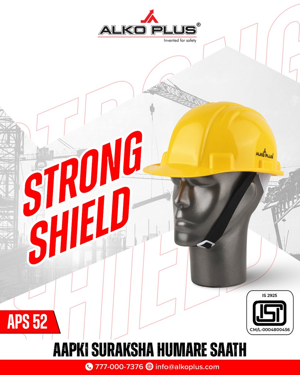 ALKOPLUS's tweet image. Experience unmatched protection and comfort with ALKO PLUS APS 52 Safety Helmets.

𝐄𝐧𝐠𝐢𝐧𝐞𝐞𝐫𝐞𝐝 𝐟𝐨𝐫 𝐬𝐭𝐫𝐞𝐧𝐠𝐭𝐡, 𝐝𝐞𝐬𝐢𝐠𝐧𝐞𝐝 𝐟𝐨𝐫 𝐬𝐚𝐟𝐞𝐭𝐲!

#AlkoPlus #HeadProtection #SafetyHelmets #APS52
#AapkiSurakshaHumareSaath
