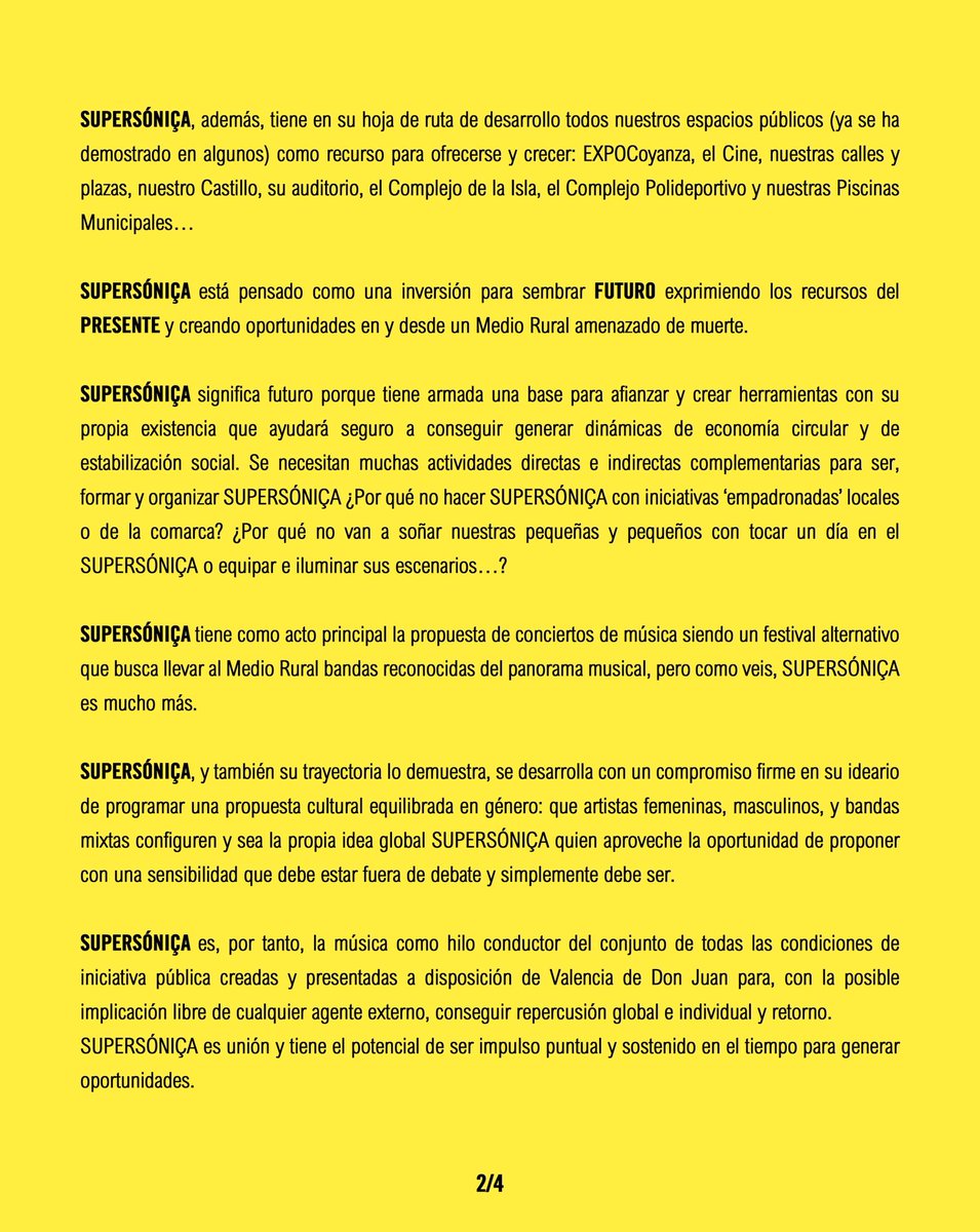 SupersonicaFest's tweet image. COMUNICADO OFICIAL (23/AGO/2025)

Infinitas gracias de corazón por cuidarnos, por creer y por soñar. ¡Seguimos!💛🥹
#YoSoySUPERSÓNIÇA, ¿y tú?