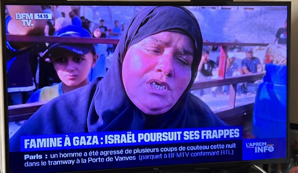 "Famine à gaza" ils ont de l'humour à BFM