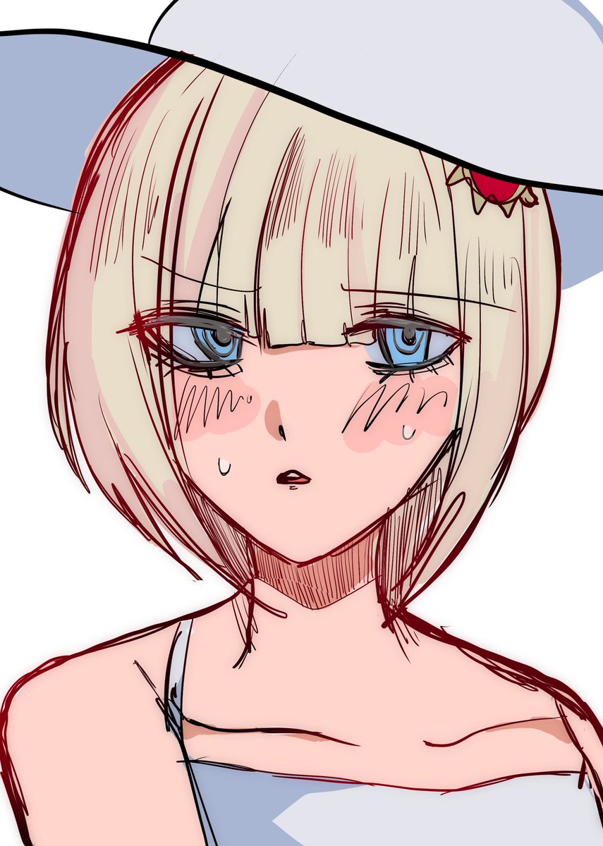 ※素顔 落書き夏くらら🍅
#ハンドラ美術部