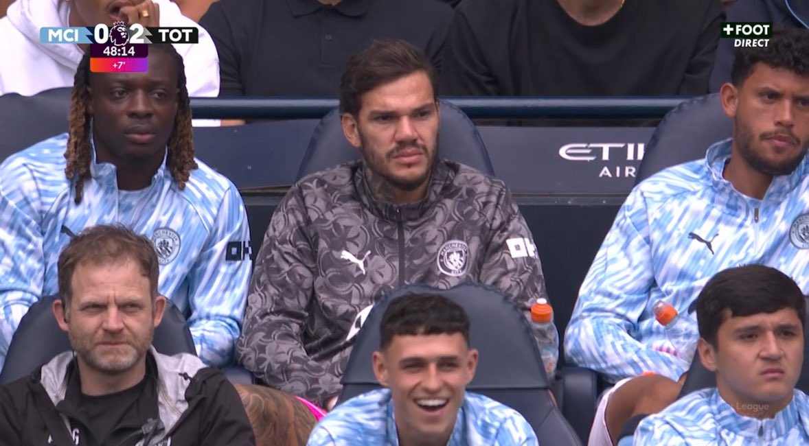 StokeyyG2's tweet image. Phil Foden can’t help but laugh 🤣🤣🤣