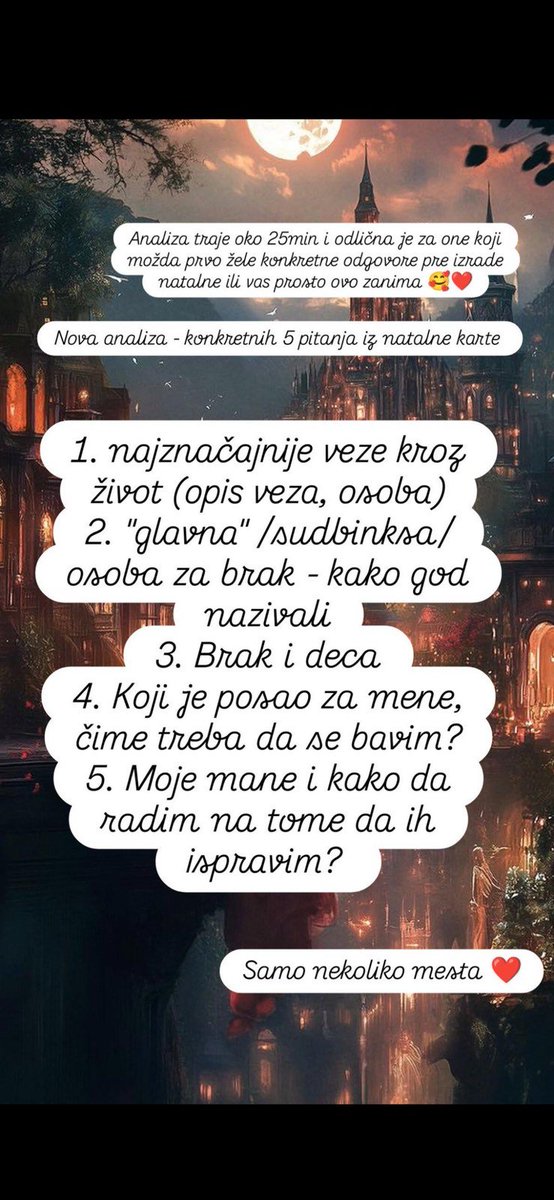 Samo danas analiza po akcijskoj ceni❤️