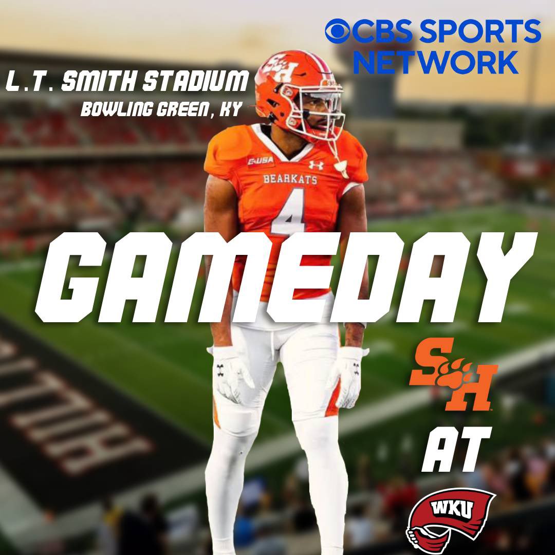 SportsofSHSU's tweet photo. @BearkatsFB Gameday

🆚: WKU
📍: Bowling Green, KY
⏰: 6PM
📺: CBS Sports Network
📻: Bearkat Sports Network 

#EatEmUpKats https://t.co/NhbziekycN