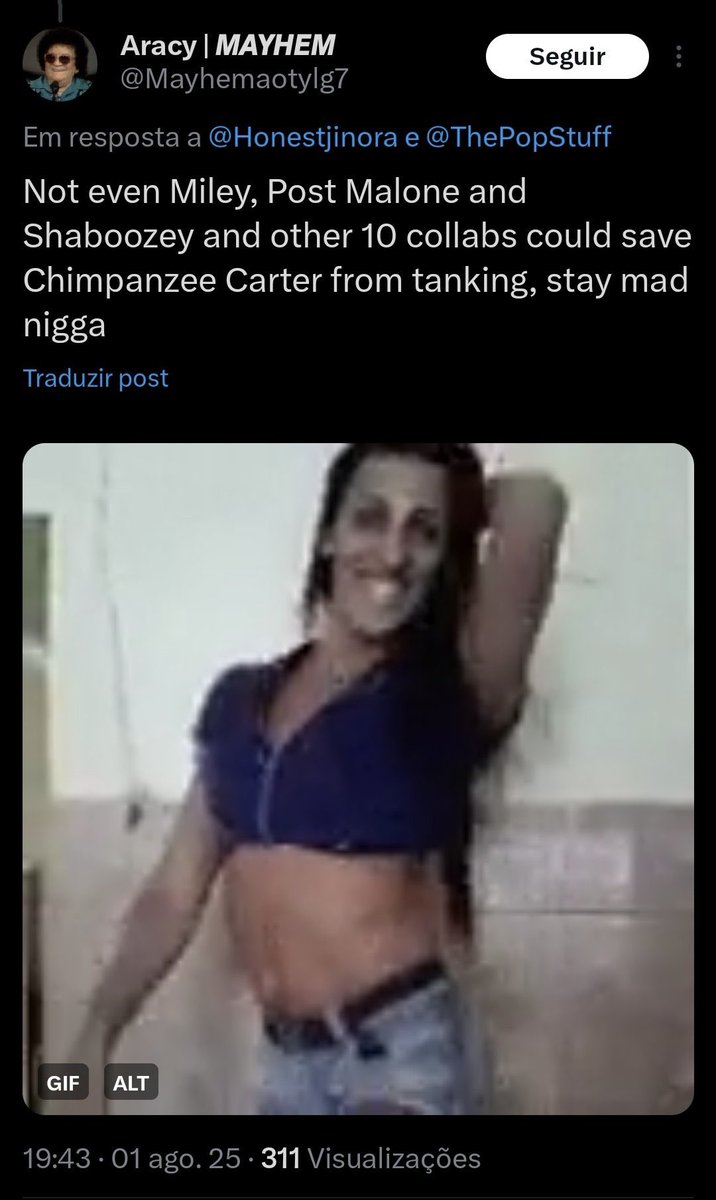 MadonnaNow_'s tweet image. REPÚDIO do dia: um “little monster” chamando Beyoncé de “Chimpanzé Carter” e dizendo que “a filha de Katy Perry está sendo estup**** por Dr. Luke depois que a fama acabou”.

Até quando isso vai ser tolerado? Quantos crimes mais essa gente precisa cometer? Conta: @Mayhemaotylg7