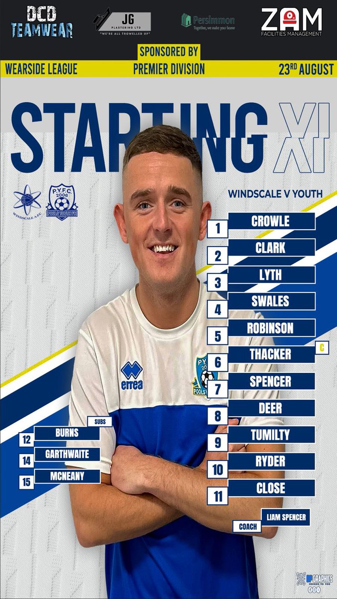 Hartlepool Pools Youth FC Seniors (@pyfc_seniors) on Twitter photo Hereโs how we line up in Cumbria. 
Come on lads! 
๐ต UTPY โช๏ธ Hereโs how we line up in Cumbria. 
Come on lads! 
๐ต UTPY โช๏ธ