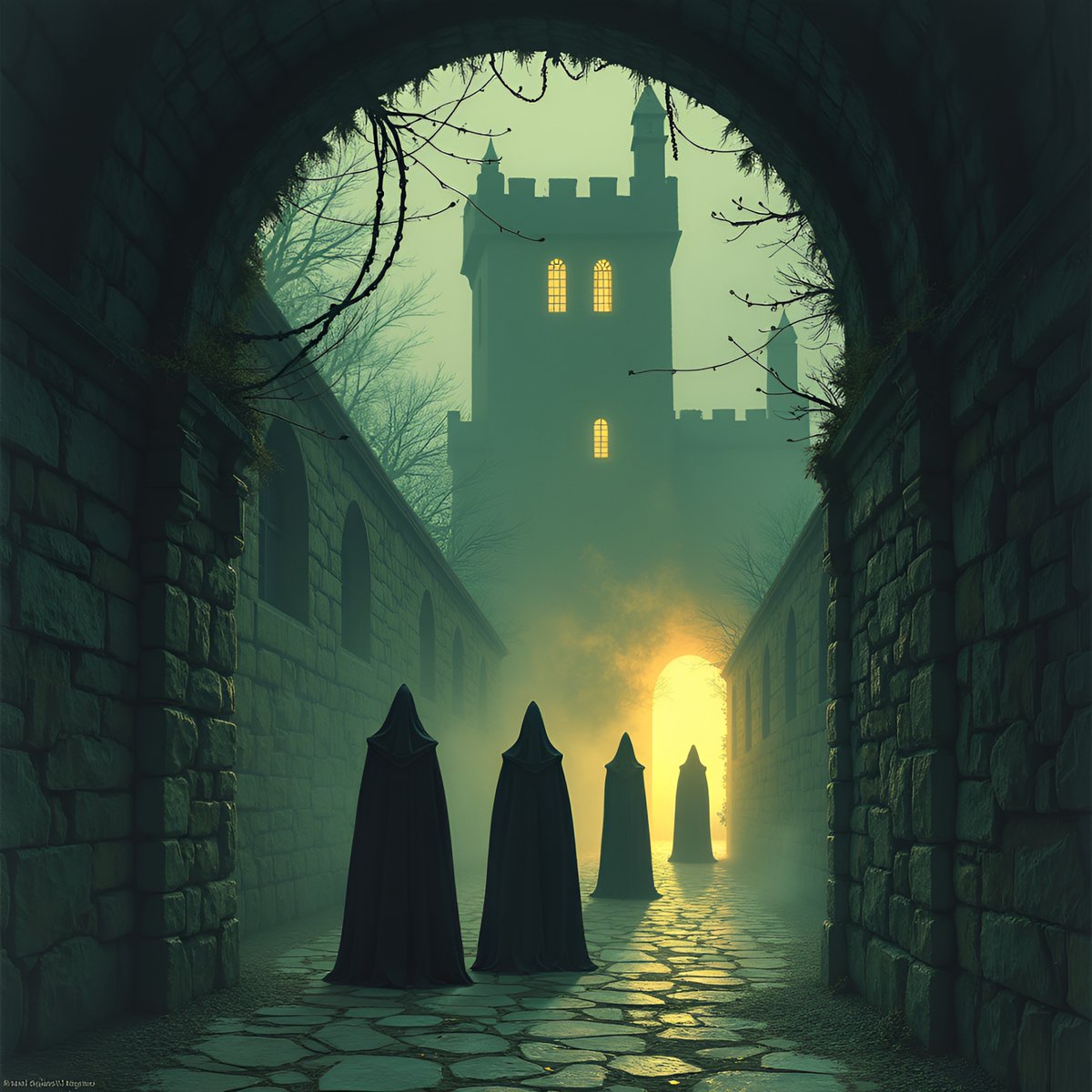 PromptSin's tweet image. Summoning all spooky vibes! Who’s brave enough to enter? 🔮👻 #HauntedVibes #MysteryAwaits