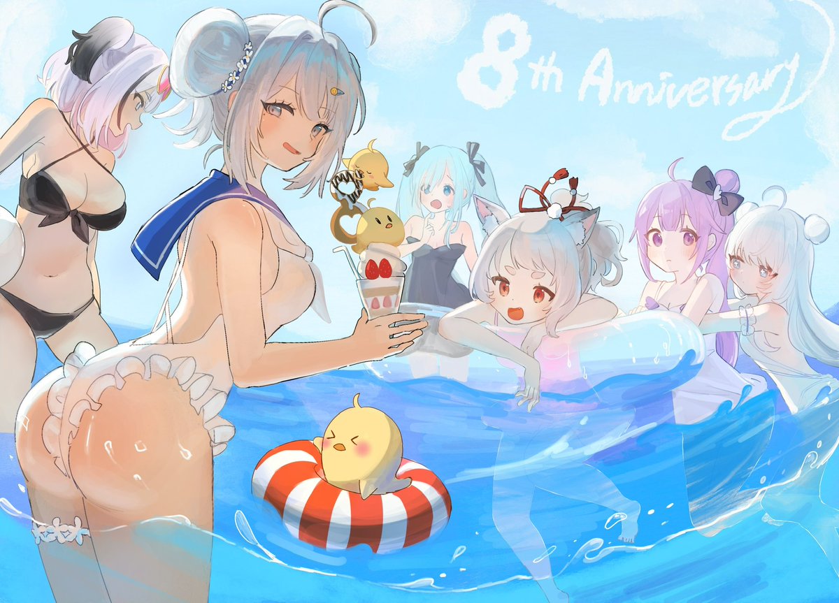 8周年おめでとうございます！大好きなうちの子たち☺️

#アズレン8周年アート
<a href="/azurlane_staff/">アズールレーン公式</a>